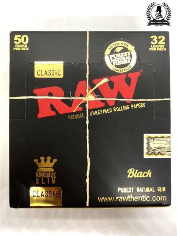 Giấy Auth Raw Black Classic Kingsize