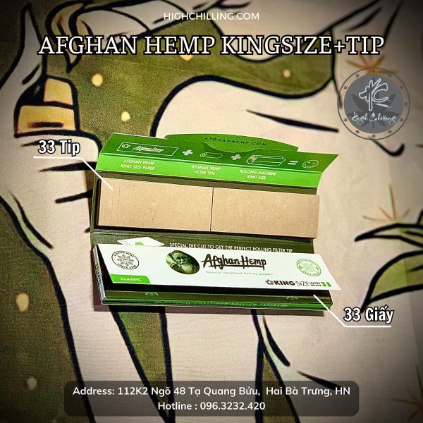 Giấy Auth Afghan Hemp Kingsize+Tip