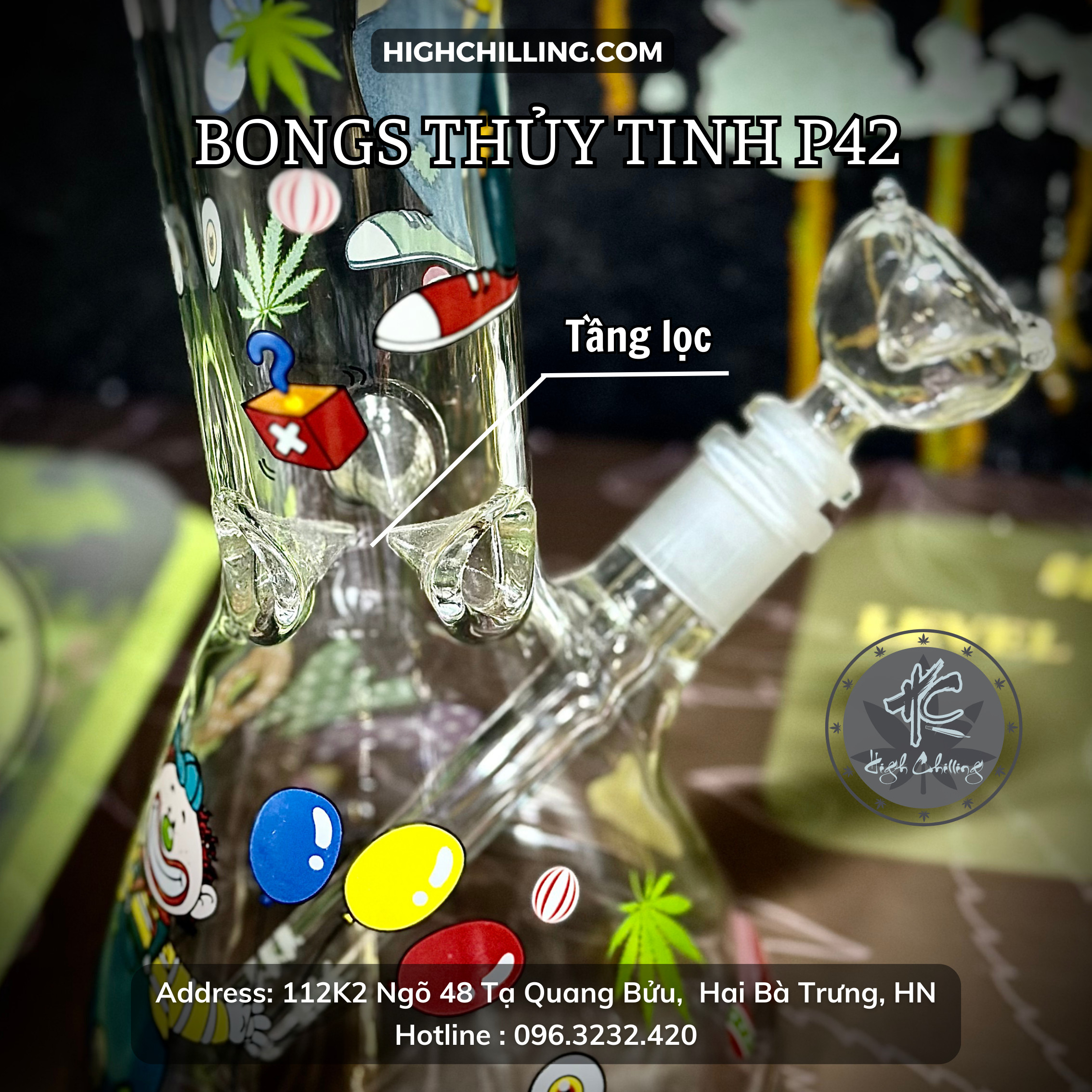 Bongs Thủy Tinh P42