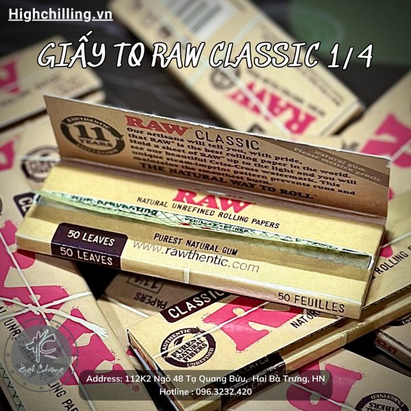 Giấy TQ Raw Classic 1/4