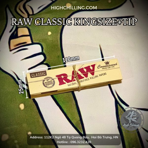 Giấy Auth Raw Classic Kingsize+Tip