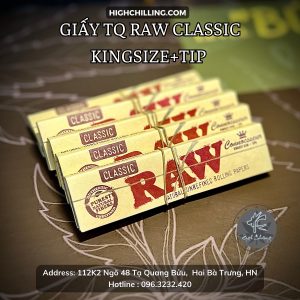 Giấy TQ Raw Classic Kingsize+Tip