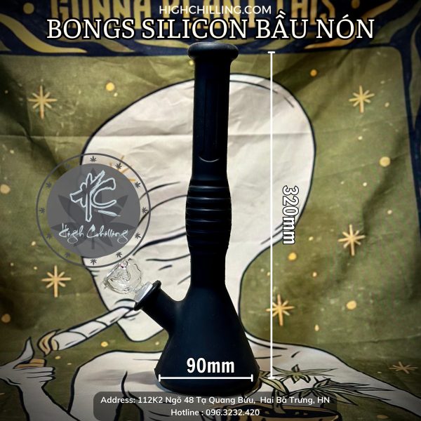 Bongs Silicon Bầu Nón