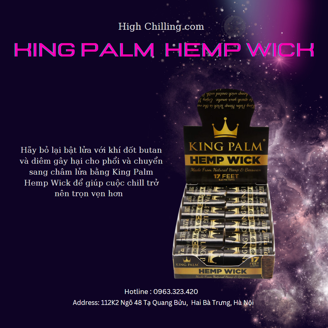 Giấy TQ King Palm Hemp Wick Đóm