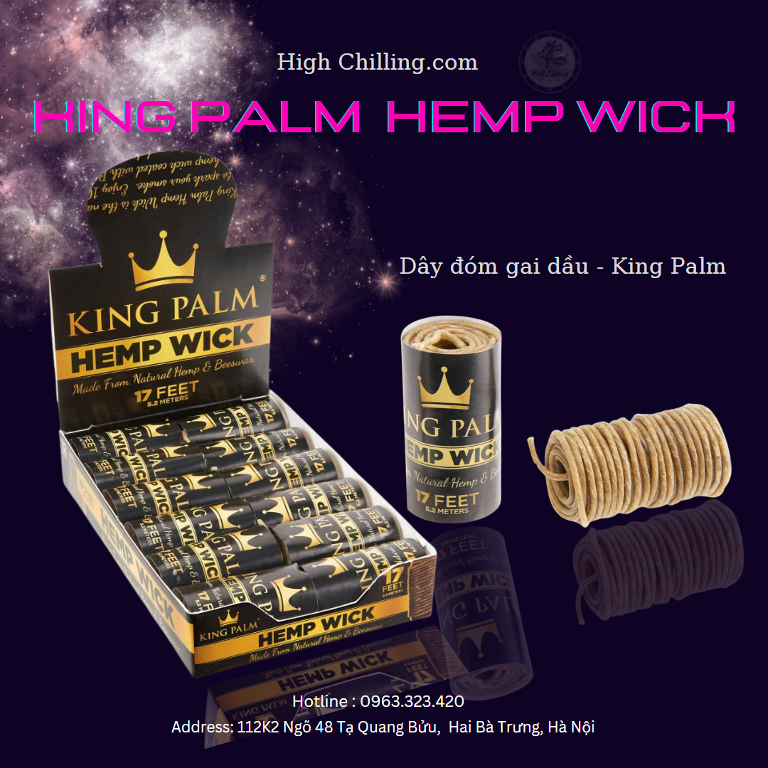 Giấy TQ King Palm Hemp Wick Đóm