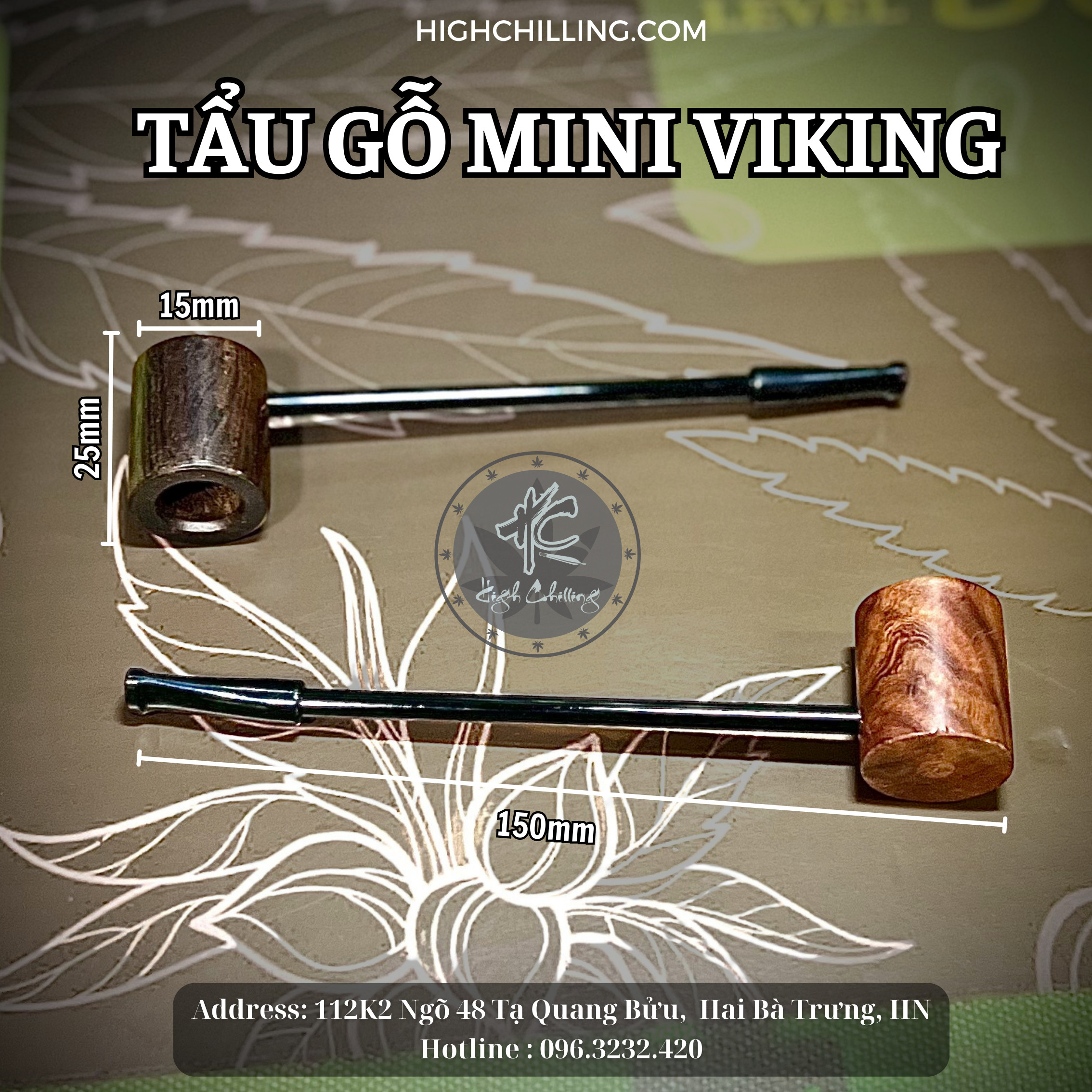 Tẩu Gỗ Mini Viking