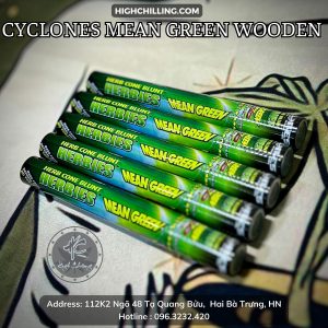 Giấy Blunt Cyclones Mean Green Wooden Tip
