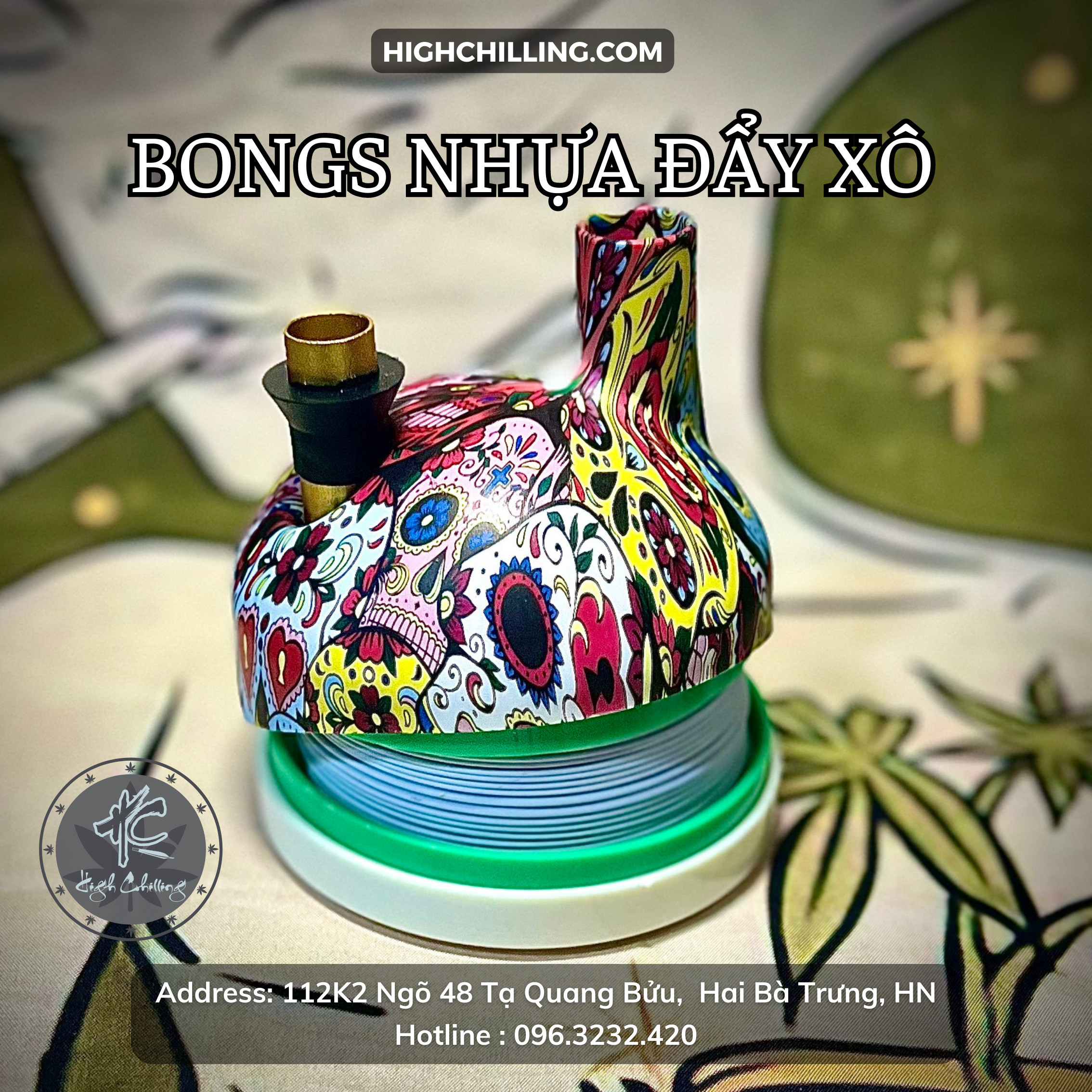 Bongs Nhựa Đẩy Xô