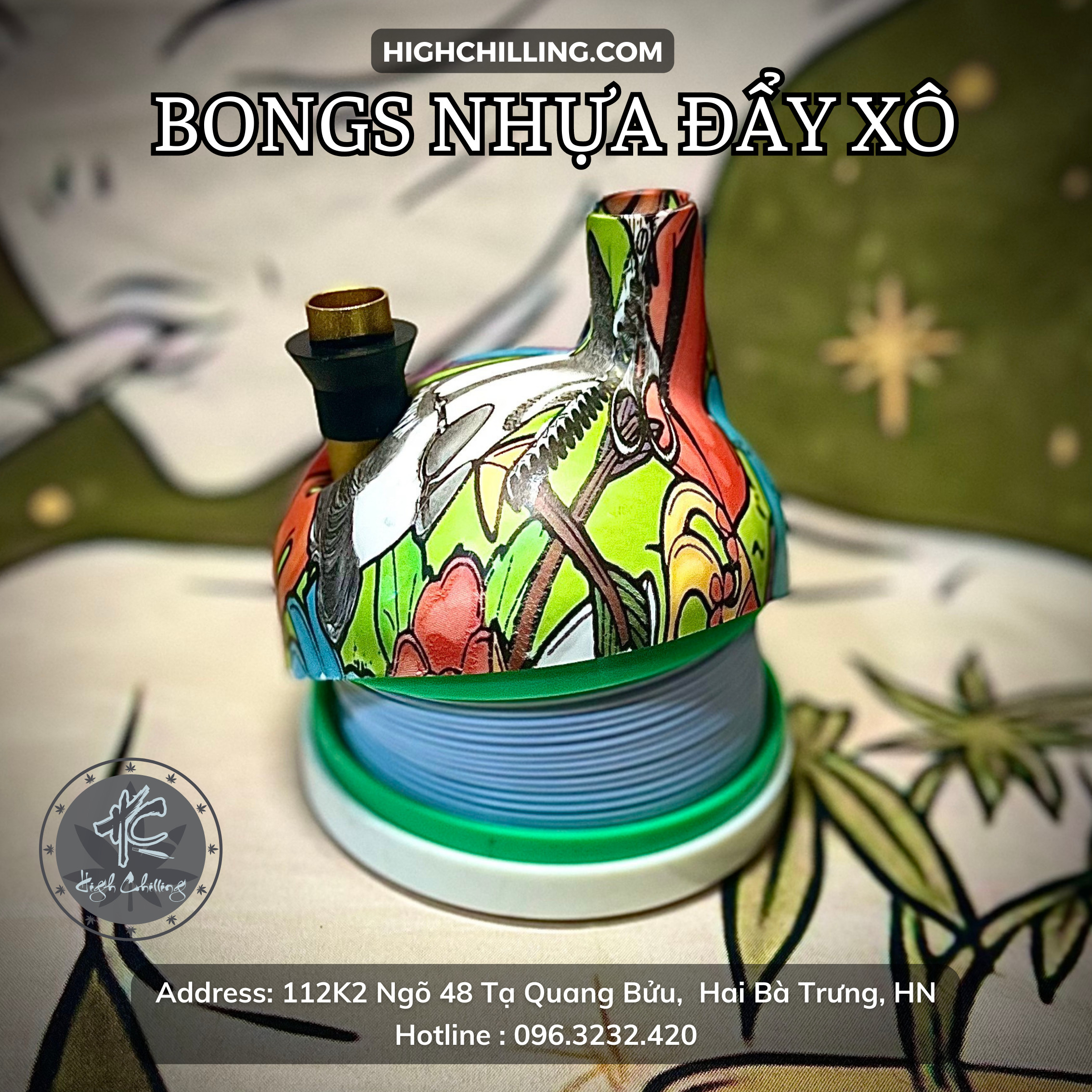 Bongs Nhựa Đẩy Xô