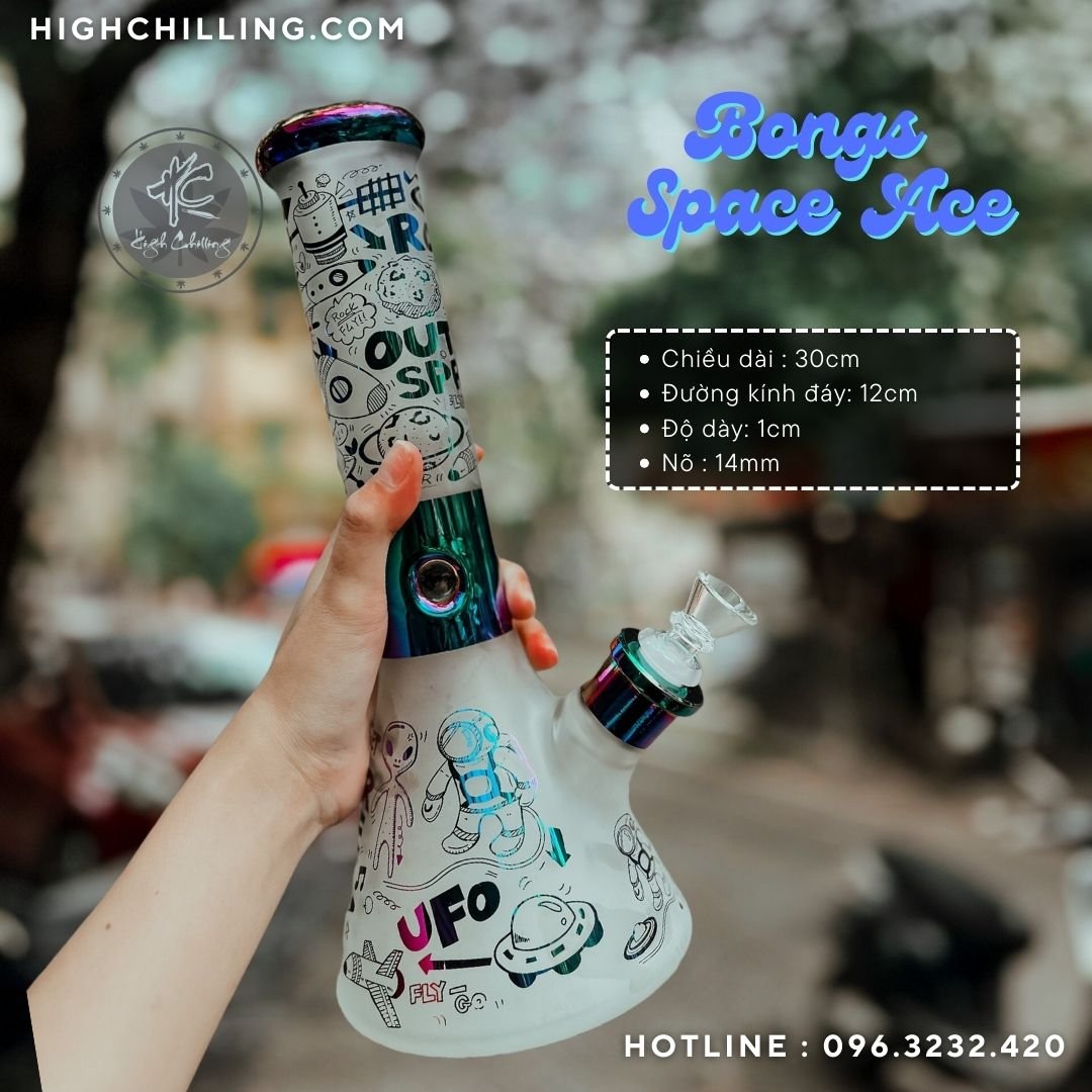 Bongs TT USA Bầu Nón G05 Space Age 30cm