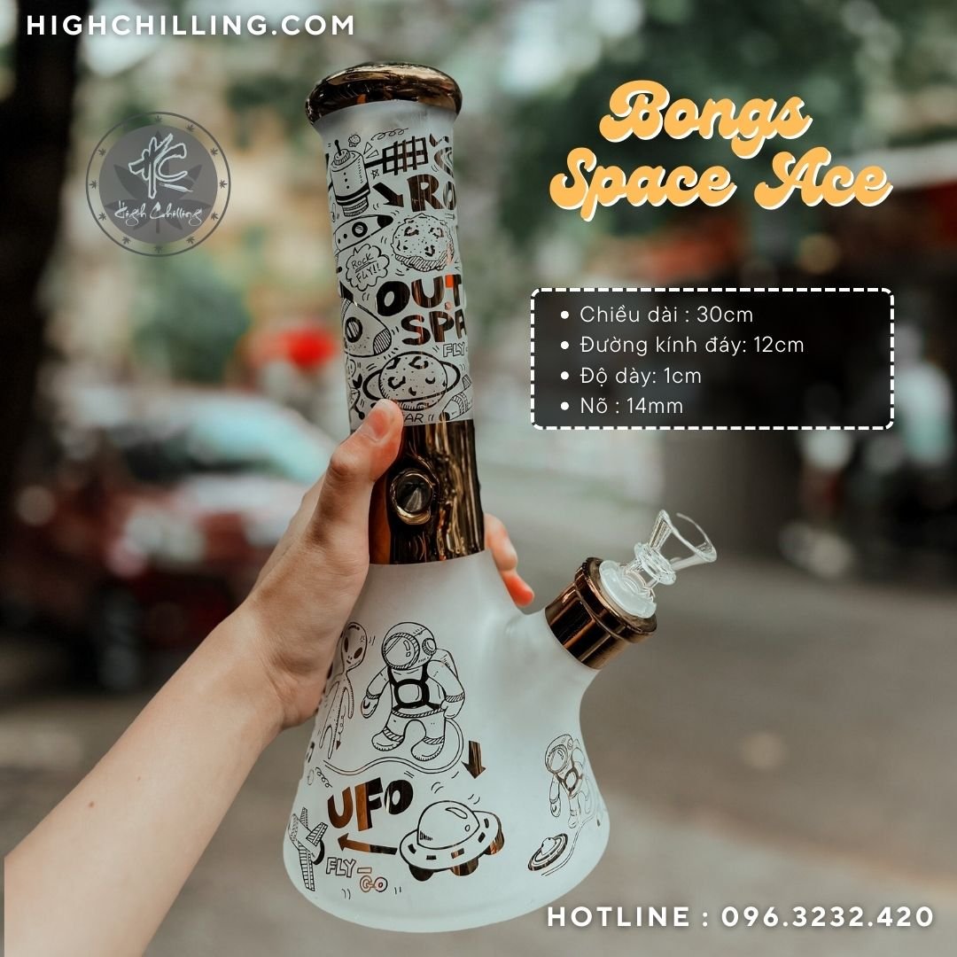 Bongs TT USA Bầu Nón G05 Space Age 30cm