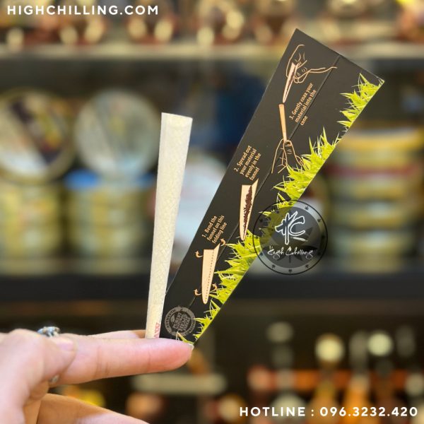 Box 20 Raw Black Organic Hemp Cones Kingsize
