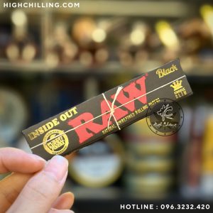 Giấy Auth RAW Black Inside Out King Size Slim