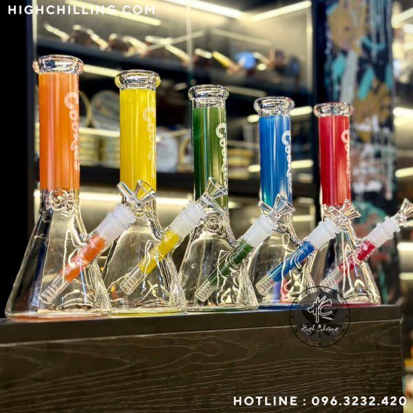 Bongs Thủy Tinh Cookies Bầu Nón 30cm