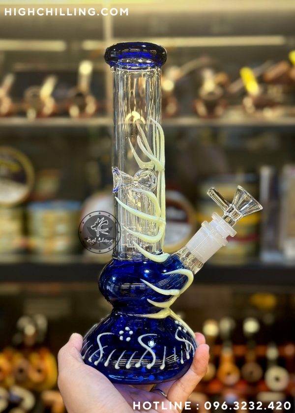 Bongs Thủy Tinh P38 Bầu Tròn 23cm