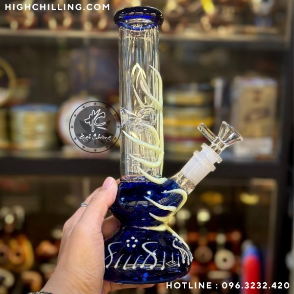 Bongs Thủy Tinh P38 Bầu Tròn 23cm