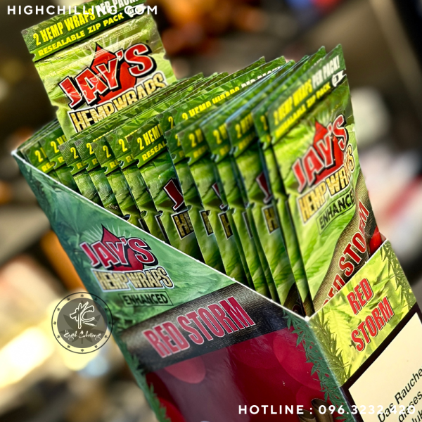Giấy Blunt Jay's Hemp Wraps Red Storm