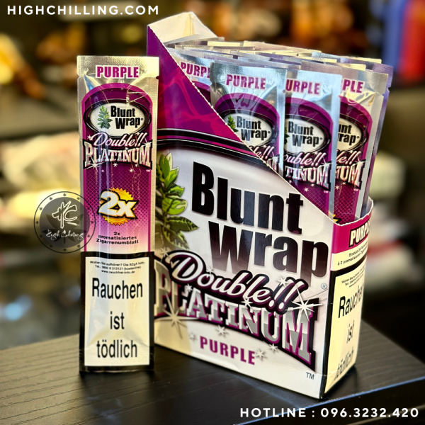 Giấy Blunt Warp Double Platinum Purple