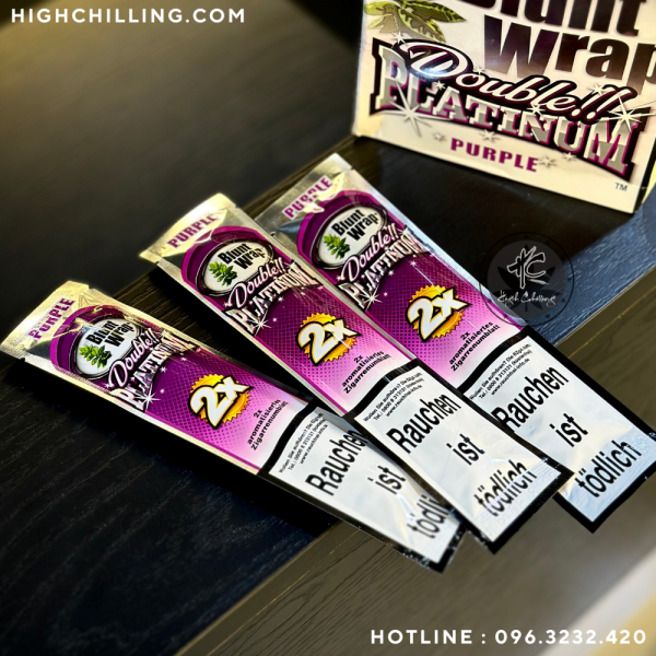 Giấy Blunt Warp Double Platinum Purple
