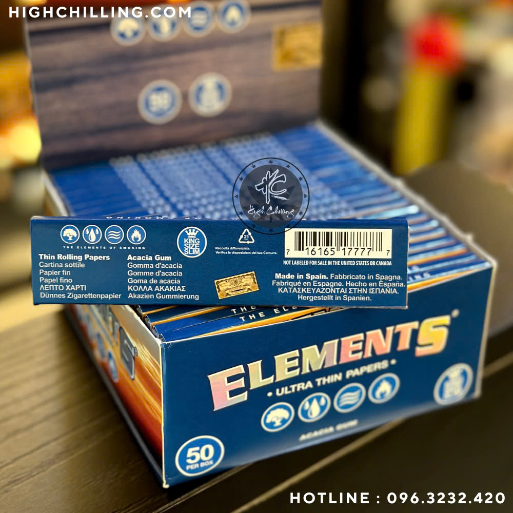 Giấy Auth Elements Blue KingSize 110MM