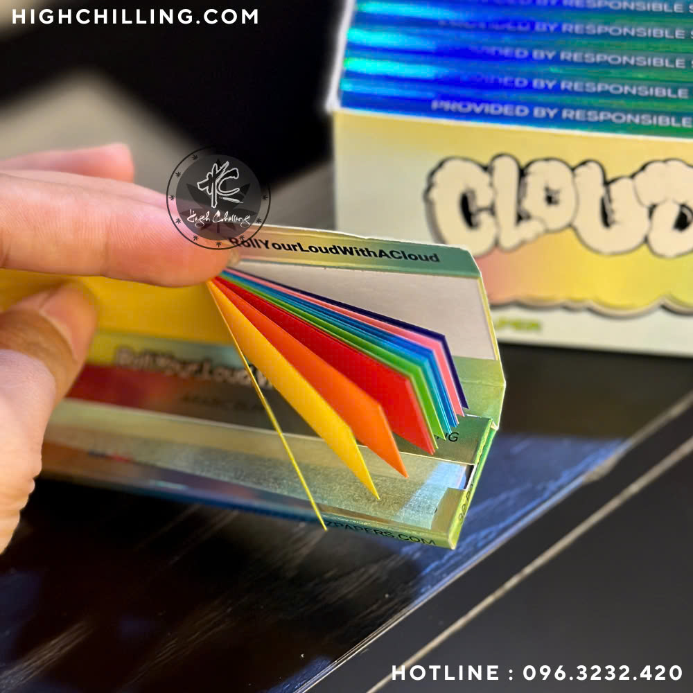 Giấy Auth Cloudz Rainbow Kingsize + Tip