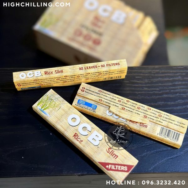 Giấy Auth OCB Rice Slim + Tip