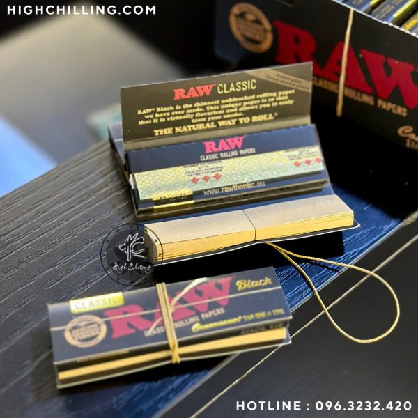 Giấy Auth Raw Black 1/4 + Tips