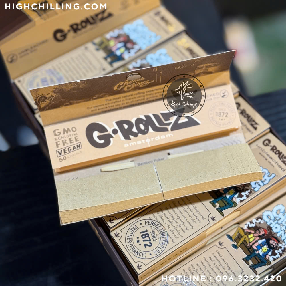 Giấy Auth Cheech & Choong Slim + Tip + Que Nhồi