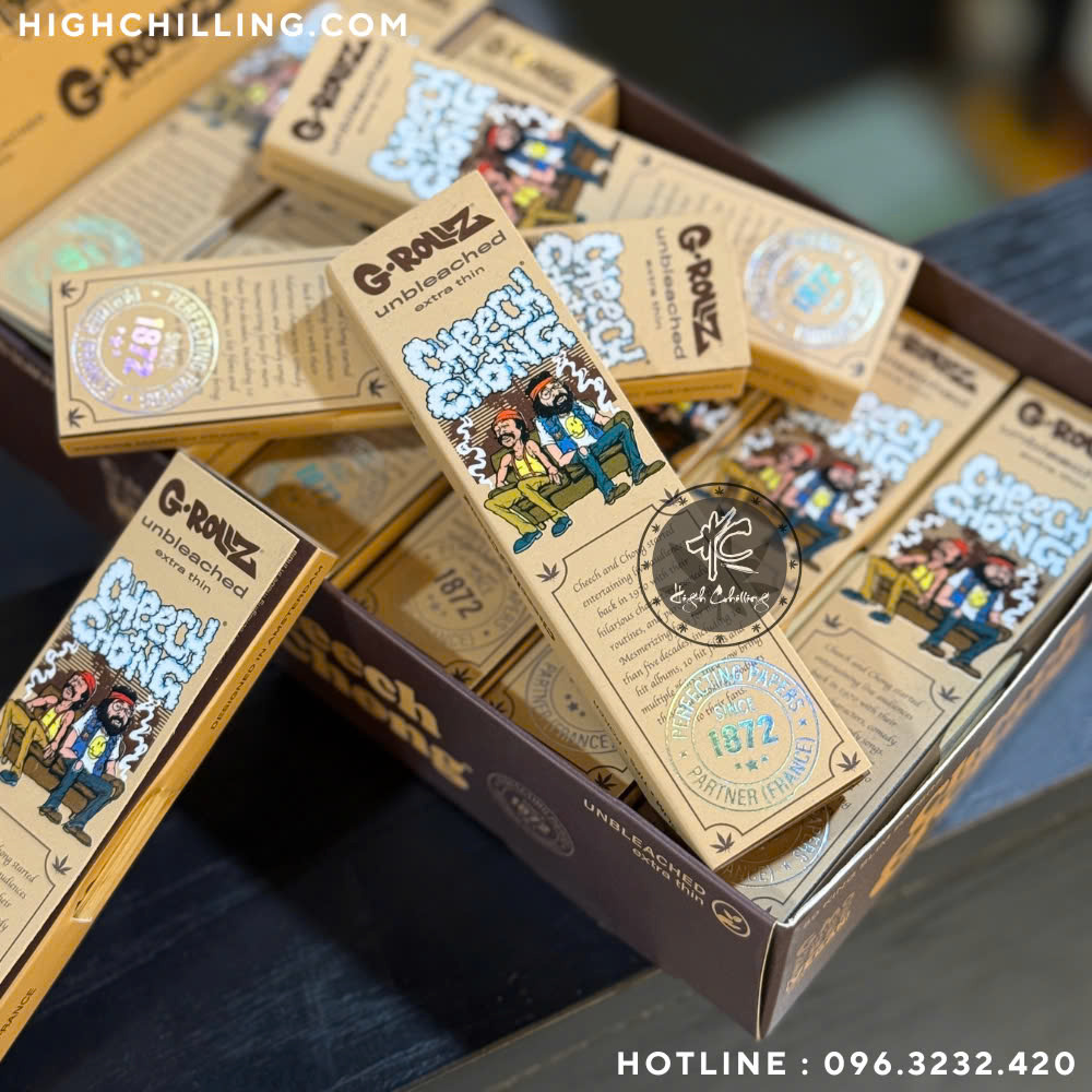Giấy Auth Cheech & Choong Slim + Tip + Que Nhồi