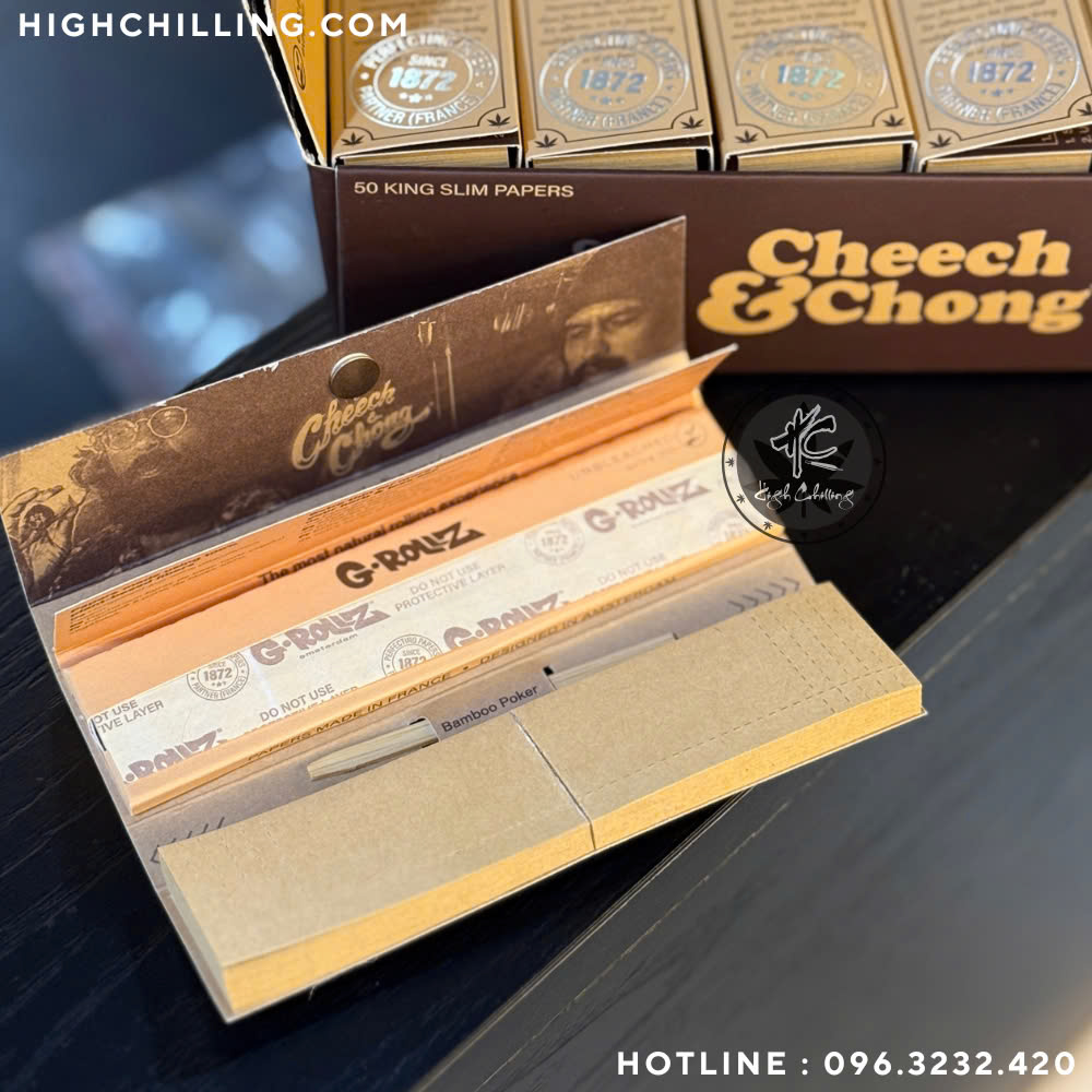 Giấy Auth Cheech & Choong Slim + Tip + Que Nhồi